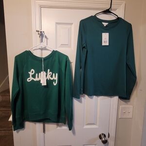 2 Long Sleeve Tops
